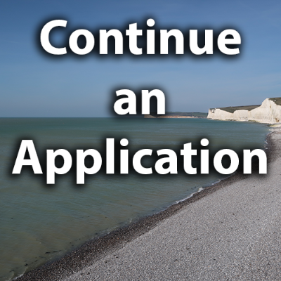 Continue an application